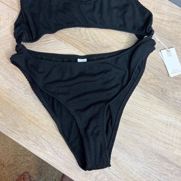 Good Americian One Piece Plus 7/8 4XL 5XL Always Fits Monokini Cut Out Black NWT - Picture 6 of 15